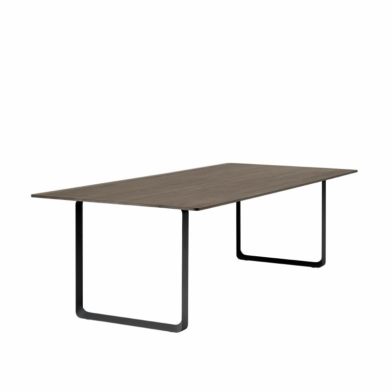 70/70 tafel - gerookt massief eik
