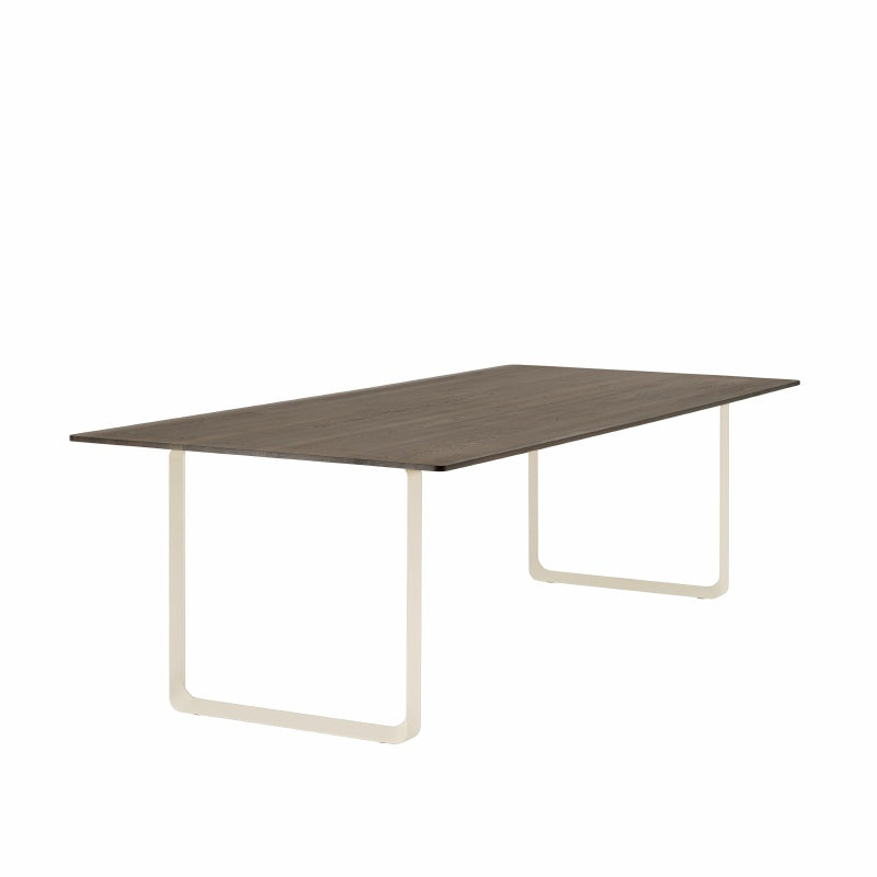 70/70 tafel - gerookt massief eik