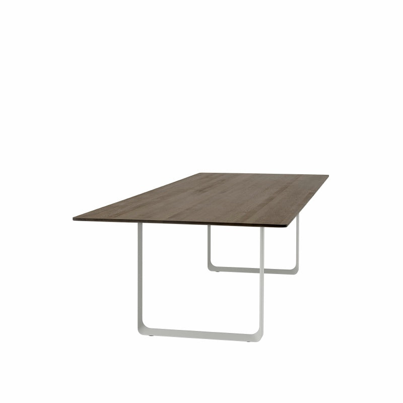 70/70 tafel - gerookt massief eik