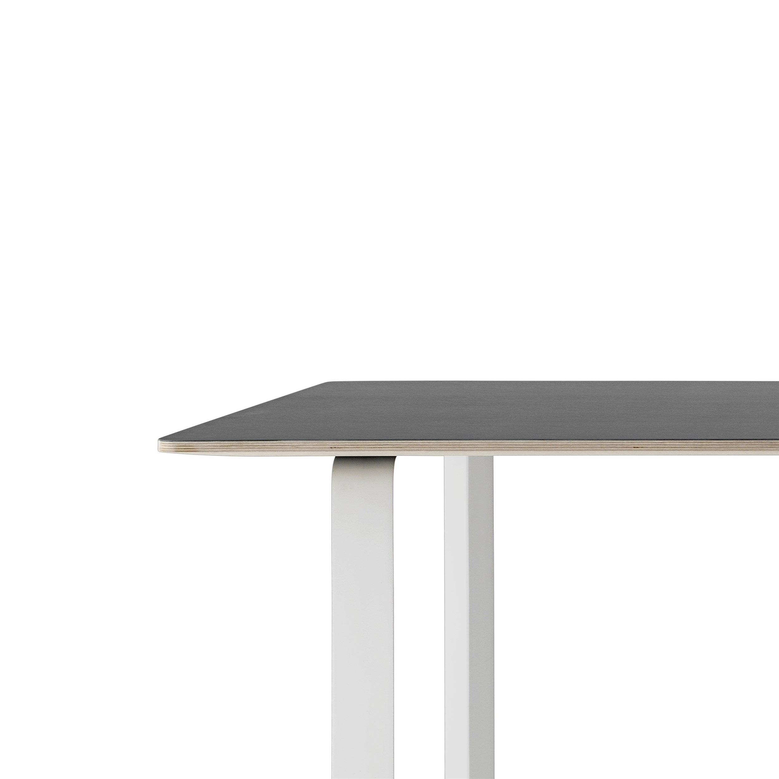 70/70 tafel - zwart linoleum