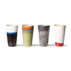 70s Latte mokken antares  set van 4