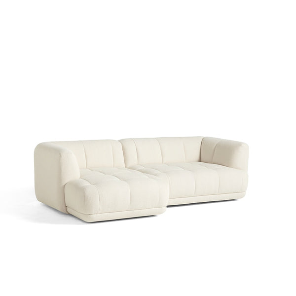 Quilton sofa 3zit chaise longue flamiber cream