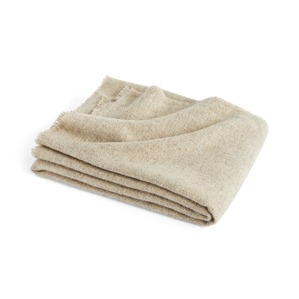Mono plaid wol creme melange