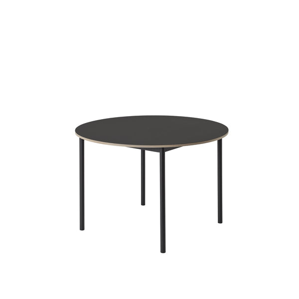 Base tafel rond - zwart laminaat