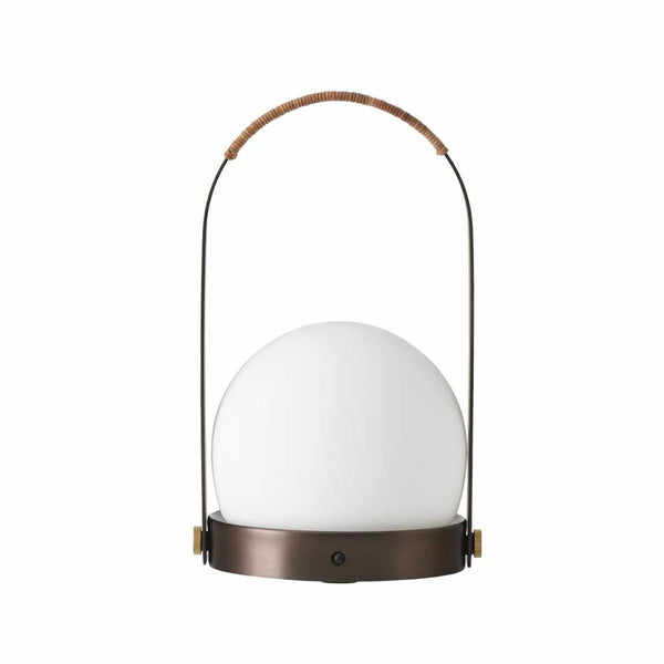 Carrie tafellamp oplaadbaar bronzed brass