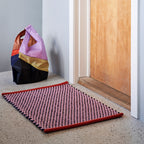 Deurmat Roze HAY jute en wol lifestyle