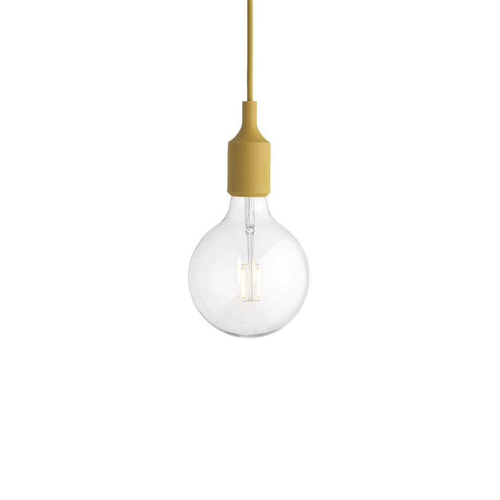 E27 pendant LED hanglamp - mosterdgeel