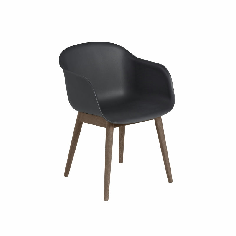 MUUTO - Fiber armstoel - houten poten