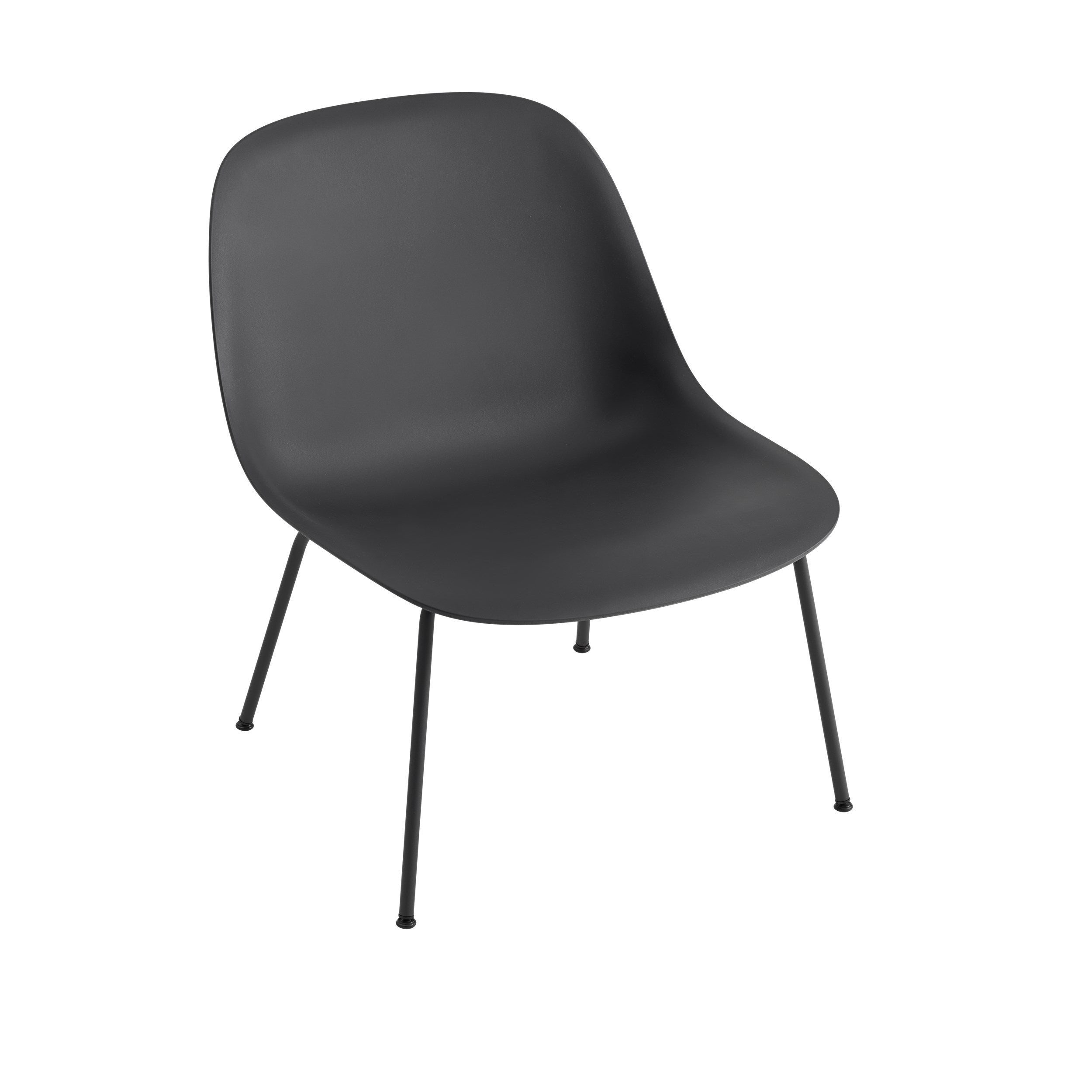 Fiber loungestoel - stalen poten