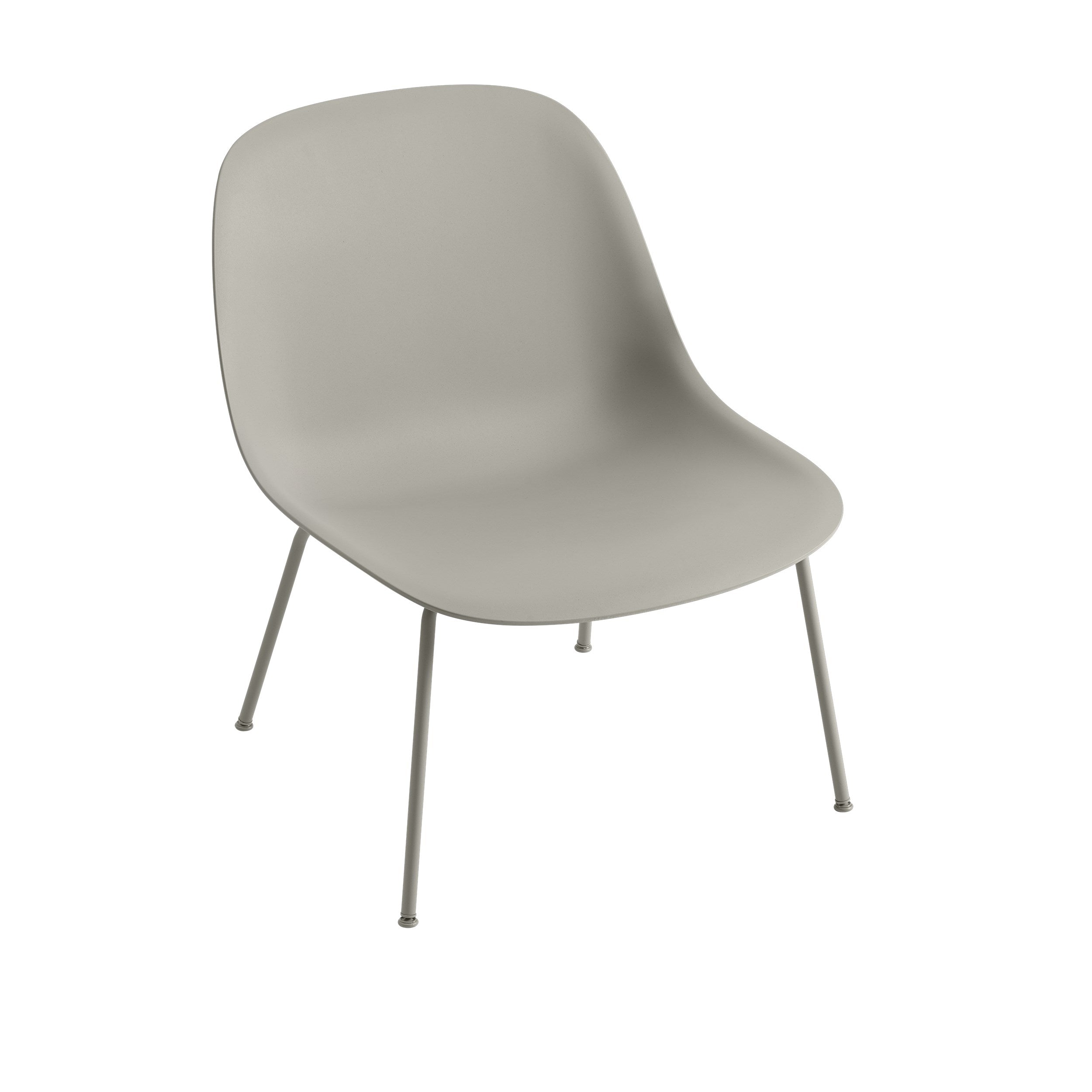 Fiber loungestoel - stalen poten