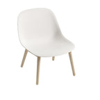 Fiber loungestoel - houten poten
