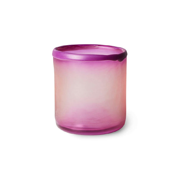 HK Living - Glazen theelichthouder purple