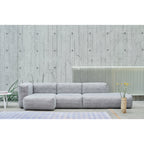 Mags Soft Sofa 3 zit chaise longue hallingdal lichtgrijs