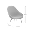 About A Lounge chair hoog - AAL92 met zitkussen