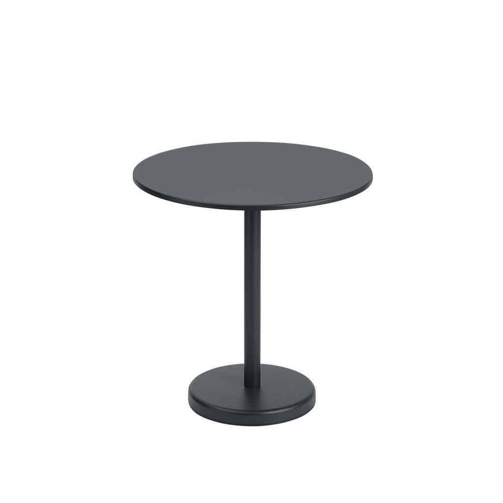 Linear Steel cafétafel rond 70cm