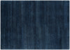 Handgeknoopt Tapijt wol marineblauw