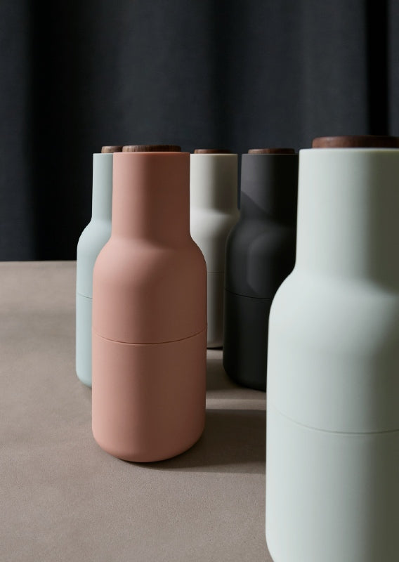 Menu - Bottle grinder peper- en zoutmolen walnoot nudes