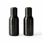 Bottle grinder peper- en zoutmolen walnoot bronzed brass - SALE