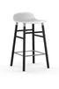 Form Barstool Barkruk - hout en wit