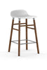 Form Barstool Barkruk - hout en wit