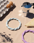 Sicilia trivet keramiek onderzetter ring lichtblauw