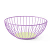 Large lilac Iris wire basket mand