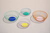 Large mint Iris wire basket mand