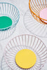 Large mint Iris wire basket mand