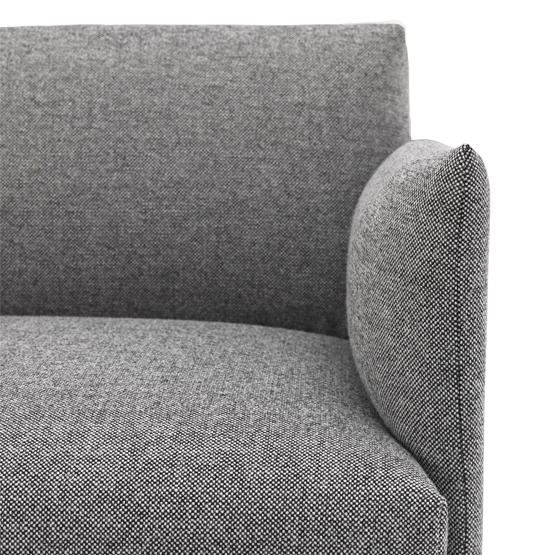 Outline zetel met chaise longue rechts