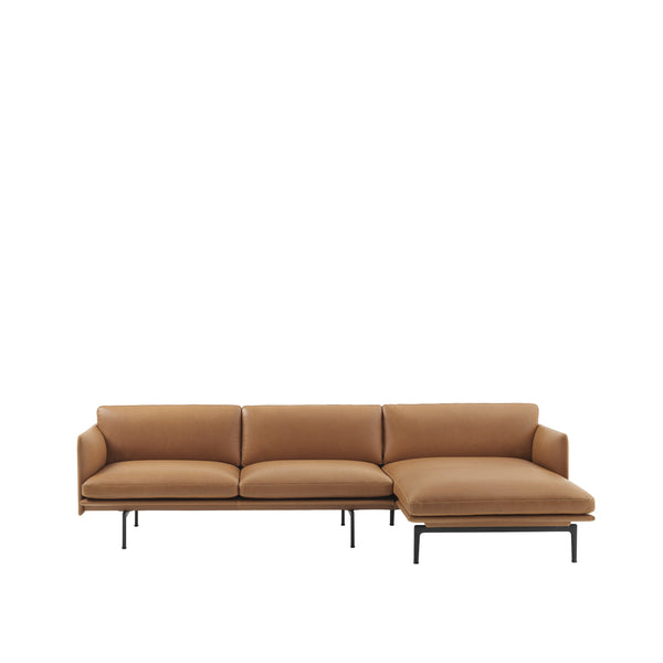 Outline zetel met chaise longue rechts