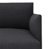 Outline zetel met chaise longue links