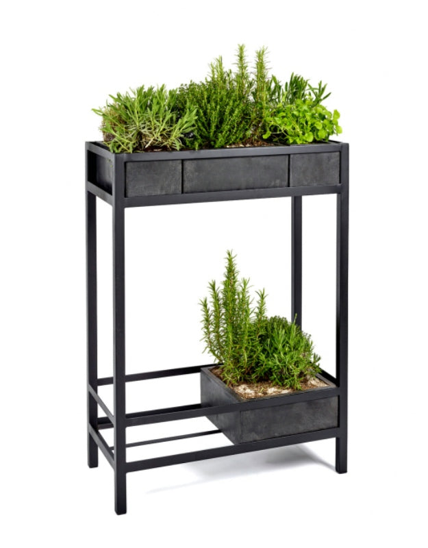 SERAX - Plantenbak cement small zwart