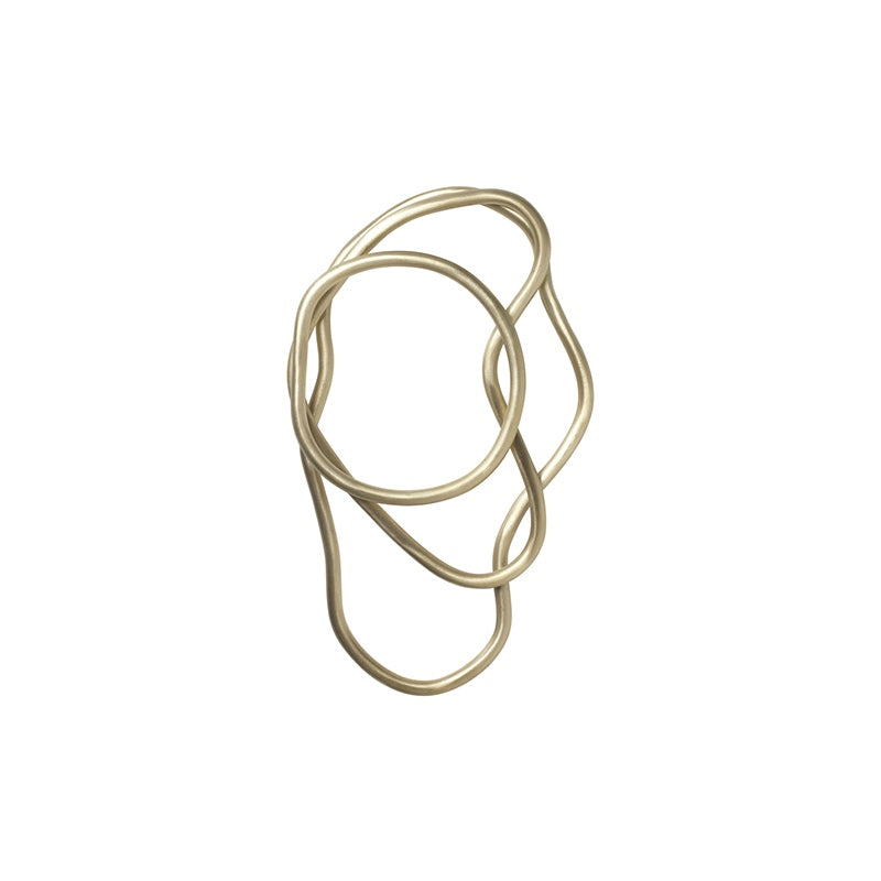 Ferm LIVING - Pond onderzetter messing set van 3