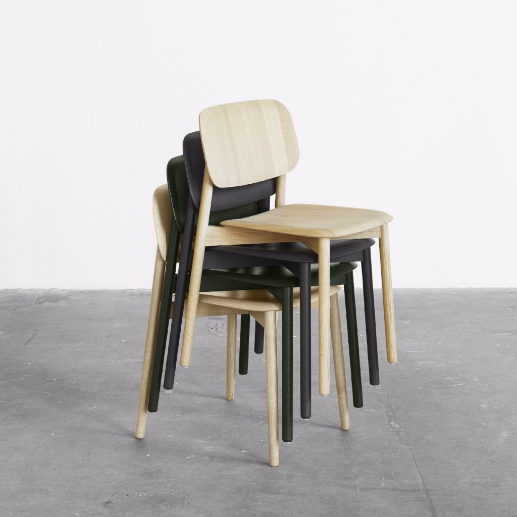 Soft Edge 60 stoel houten poten