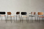 Co dining stoel - stalen poten - hout