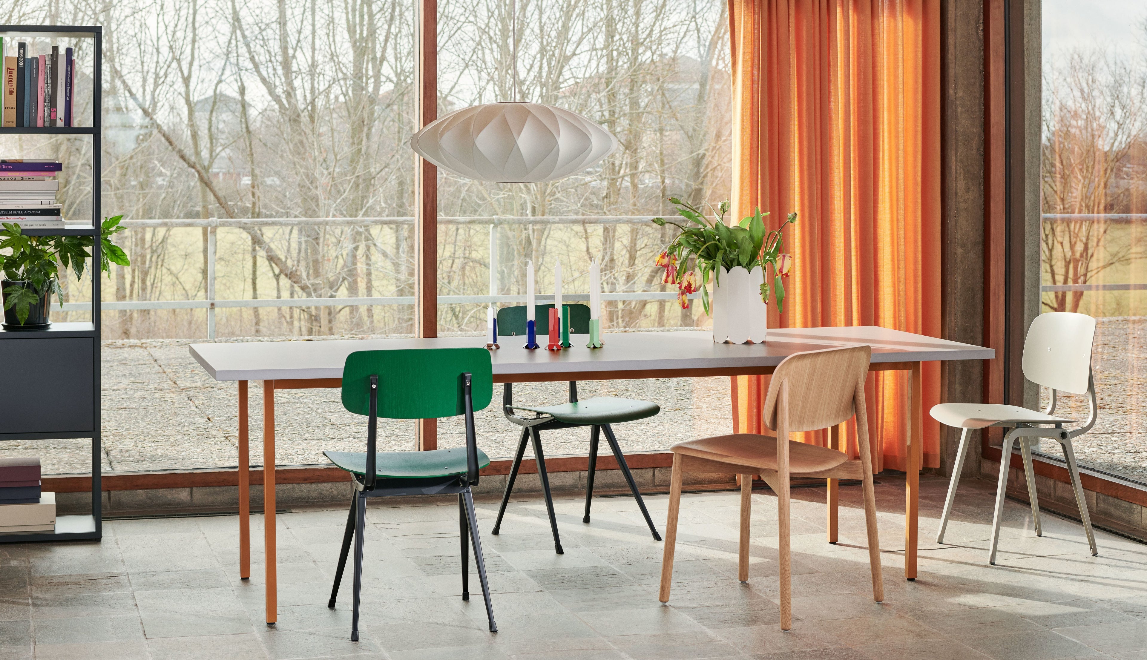 Two-colour tafel 240x90 cm