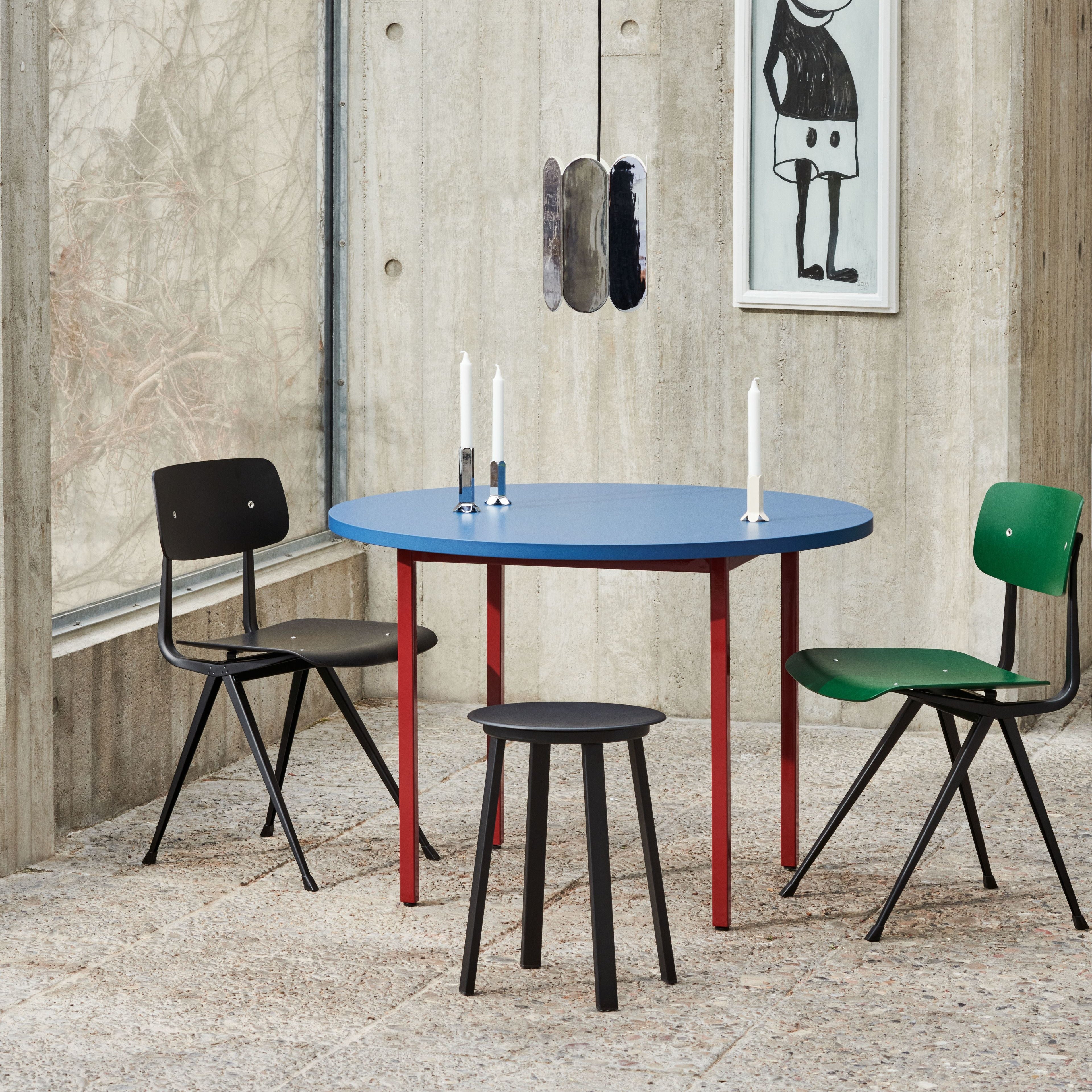 Two-colour tafel rond 105 cm
