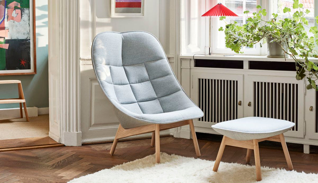 Uchiwa Quilt loungezetel - Mode lichtgrijs