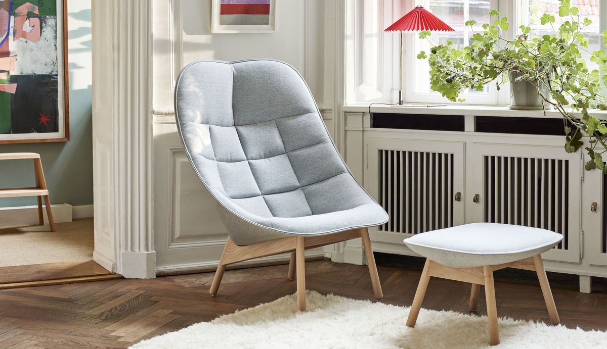 Uchiwa Quilt loungezetel - Mode lichtgrijs