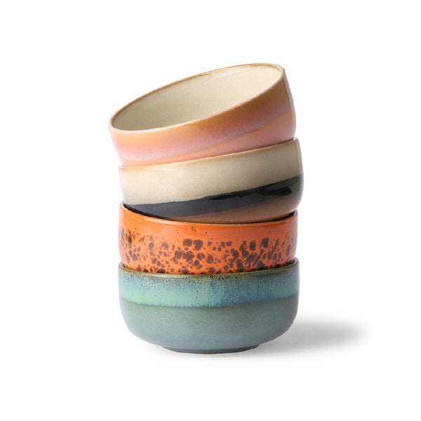 HK living - 70's Dessert Bowl Set van 4