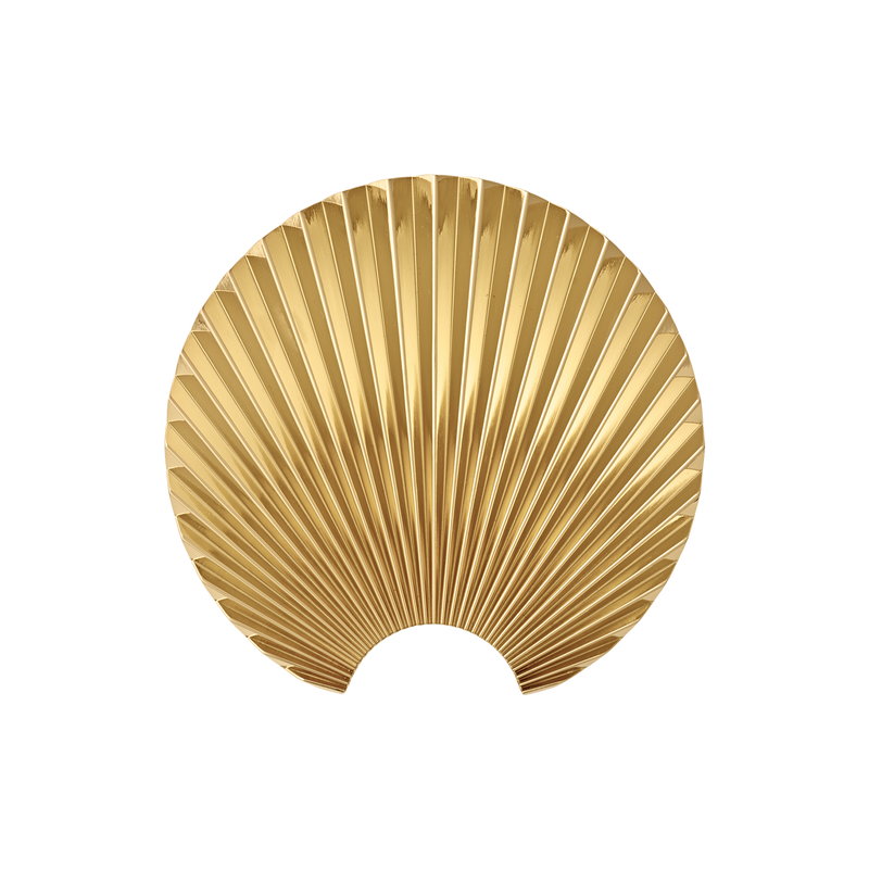 Concha wall hook kapstok small goud