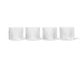 Ripple glazen laag set van 4