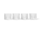 Ripple glazen laag set van 4