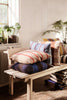 Ferm LIVING - Grand kussen chocolade/blauw