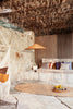 Ferm LIVING - Grand kussen Olijf/blauw