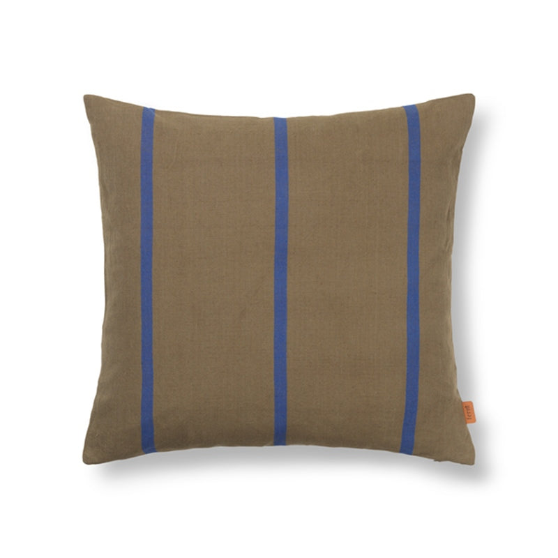 Ferm LIVING - Grand kussen Olijf/blauw