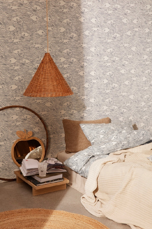 Ferm LIVING - Dou hanglamp rotan 45cm