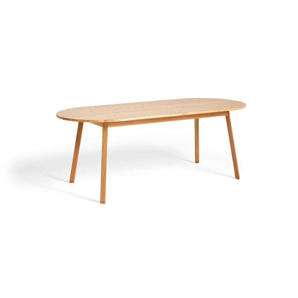 Triangle leg tafel ovaal 200x85 cm eik