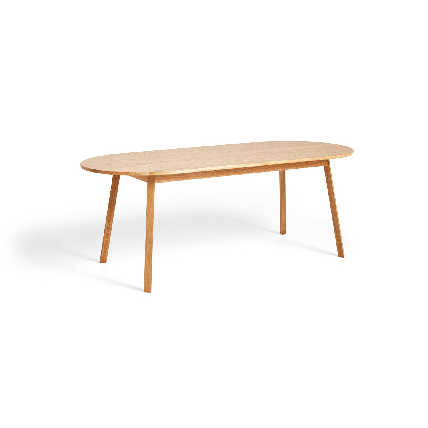 Triangle leg tafel ovaal 200x85 cm eik