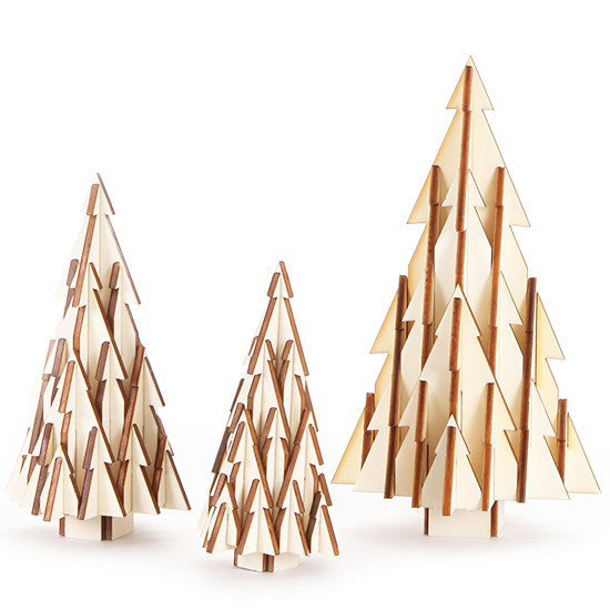 Set van 3 kerstboompjes